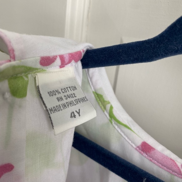 Beautiful Smocked Floral Easter Dress by Carriage Boutique size 4T - Picture 3 of 4